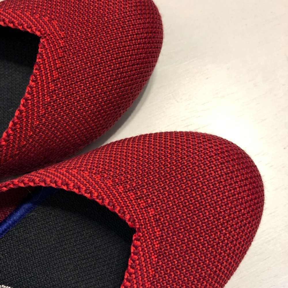 RARE Retired Rothy’s Red Birdsey Flats - Size 6.5